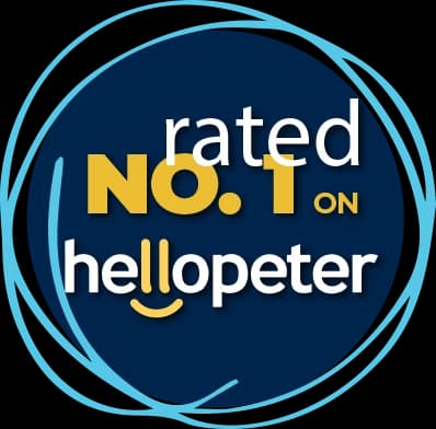 HelloPeter No. 1 rated badge